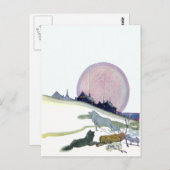 Alaskan Sled Dogs in de sneeuw Briefkaart (Voorkant / Achterkant)