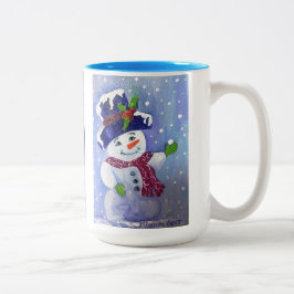 Alaskan Sneeuwman Two tone 15oz koffie mok
