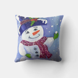 Alaskan Snowman-Sierkussen Kussen