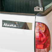 Alaskan Struik Plane Lake Camping Tent Bumpersticker (Op Truck)