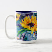 Alaskan Sunflower Blues 15oz Coffee Mok (Links)