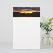Alaskan Sunset I Beauful Alaska-fotografie Briefpapier (Staand voorkant)