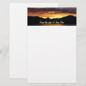 Alaskan Sunset I Beauful Alaska-fotografie Briefpapier (Voorkant / Achterkant)