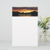 Alaskan Sunset I Beauful Alaska-fotografie Briefpapier (Staand voorkant)