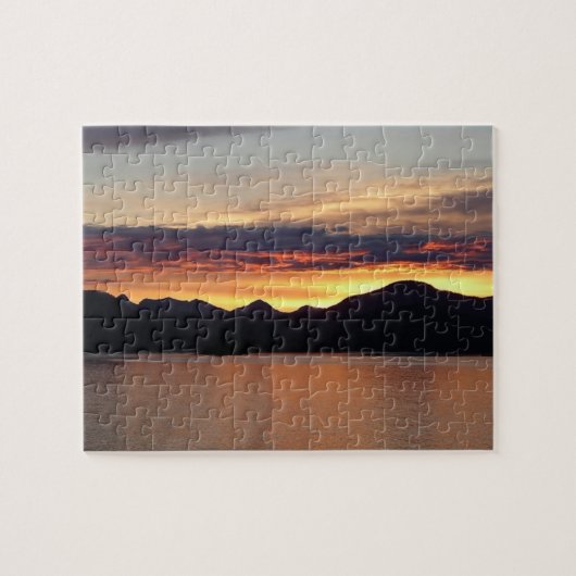 Alaskan Sunset I Beauful Alaska-fotografie Legpuzzel (Horizontaal)