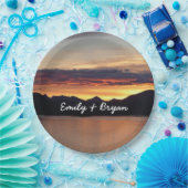 Alaskan Sunset I Beauful Alaska-fotografie Papieren Bordje (Feest)