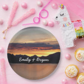 Alaskan Sunset I Beauful Alaska-fotografie Papieren Bordje (Feest)