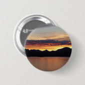 Alaskan Sunset I Beauful Alaska-fotografie Ronde Button 5,7 Cm (Voorkant /achterkant)