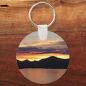 Alaskan Sunset I Beauful Alaska-fotografie Sleutelhanger (Voorkant)