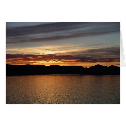 Alaskan Sunset II Beauful Alaska-fotografie (Voorkant Horizontaal)