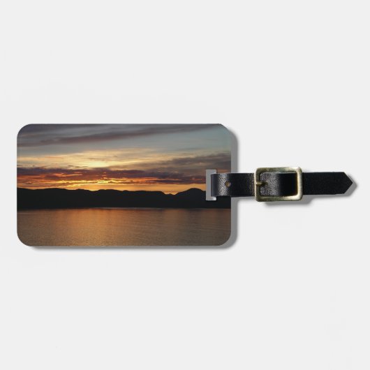 Alaskan Sunset II Beauful Alaska-fotografie Bagagelabel (Voorkant horizontaal)