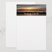 Alaskan Sunset II Beauful Alaska-fotografie Briefpapier (Voorkant / Achterkant)