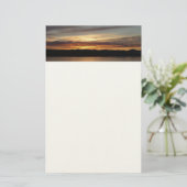 Alaskan Sunset II Beauful Alaska-fotografie Briefpapier (Staand voorkant)