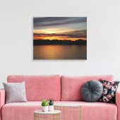 Alaskan Sunset II Beauful Alaska-fotografie Canvas Afdruk (Insitu (Woonkamer))