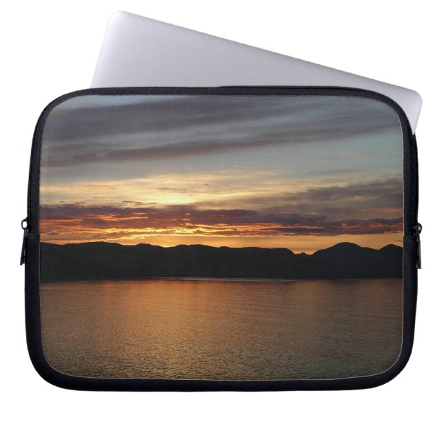 Alaskan Sunset II Beauful Alaska-fotografie Laptop Sleeve (Voorkant)