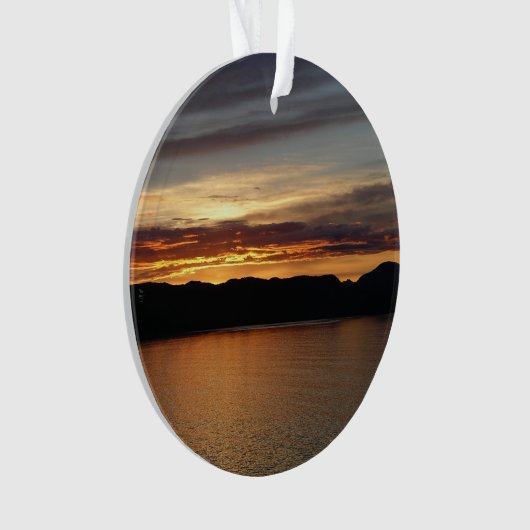 Alaskan Sunset II Beauful Alaska-fotografie Ornament (voorkant)