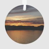 Alaskan Sunset II Beauful Alaska-fotografie Ornament (achterkant)