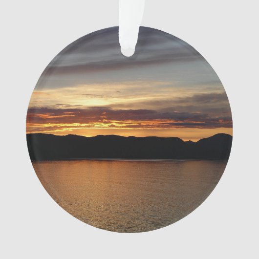 Alaskan Sunset II Beauful Alaska-fotografie Ornament (voorkant)