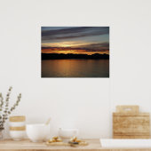 Alaskan Sunset II Beauful Alaska-fotografie Poster (Keuken)