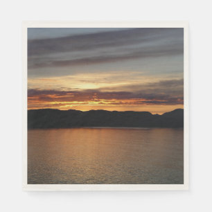 Alaskan Sunset II Mooie Alaska fotografie Servet