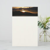 Alaskan Sunset III Beauful Alaska-fotografie Briefpapier (Staand voorkant)