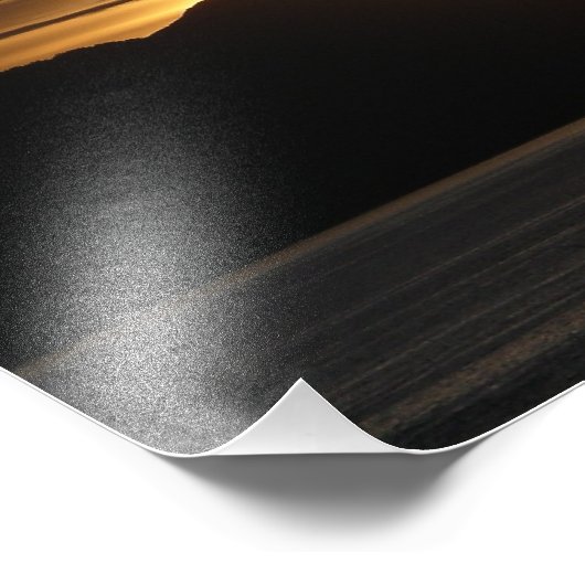 Alaskan Sunset III Beauful Alaska-fotografie Foto Afdruk (Hoek)