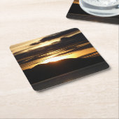 Alaskan Sunset III Beauful Alaska-fotografie Kartonnen Onderzetters (Schuin)