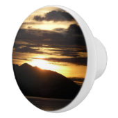 Alaskan Sunset III Beauful Alaska-fotografie Keramische Knop (Rechts)