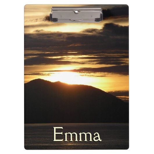 Alaskan Sunset III Beauful Alaska-fotografie Klembord (Voorkant)