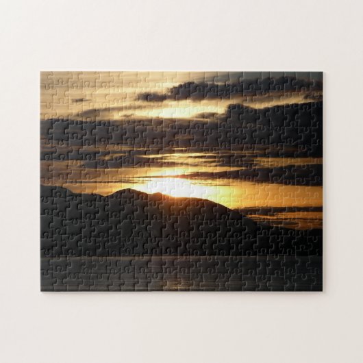 Alaskan Sunset III Beauful Alaska-fotografie Legpuzzel (Horizontaal)