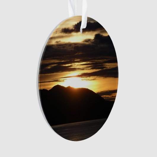 Alaskan Sunset III Beauful Alaska-fotografie Ornament (voorkant)