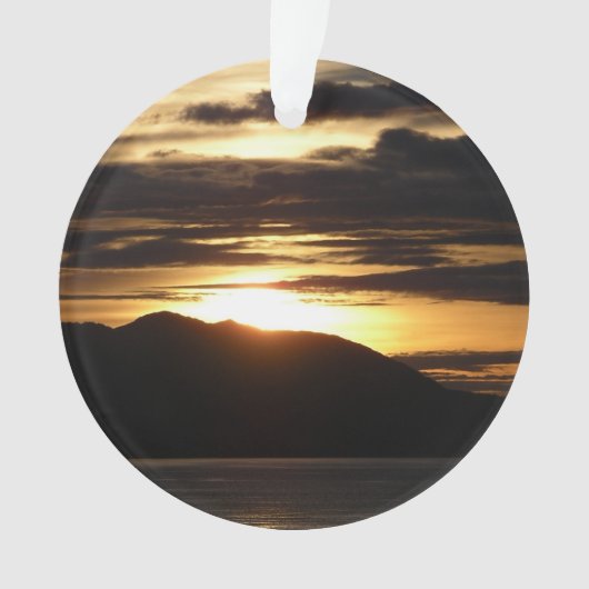 Alaskan Sunset III Beauful Alaska-fotografie Ornament (voorkant)