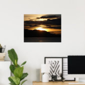 Alaskan Sunset III Beauful Alaska-fotografie Poster (Thuiskantoor)
