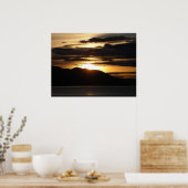 Alaskan Sunset III Beauful Alaska-fotografie Poster (Keuken)