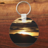 Alaskan Sunset III Beauful Alaska-fotografie Sleutelhanger (Voorkant)