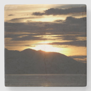 Alaskan Sunset III Beauful Alaska-fotografie Stenen Onderzetter