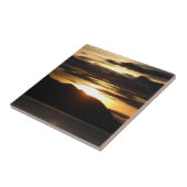 Alaskan Sunset III Beauful Alaska-fotografie Tegeltje (Zijkant)