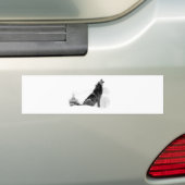 Alaskan Timber Wolf Bumpersticker (Op auto)