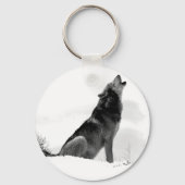 Alaskan Timber Wolf Sleutelhanger (Voorkant)