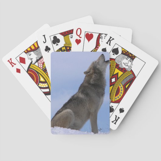 Alaskan Timber Wolf Speelkaarten (Achterkant)