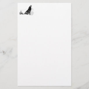 Alaskan Timber Wolf Stationery Briefpapier