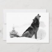 Alaskan Timber Wolf Uitnodiging (Voorkant)