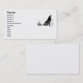 Alaskan Timber Wolf Visitekaartje (Voorkant / Achterkant)