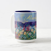 Alaskan Tisha's tuin Tweekleurige Koffiemok (Voorkant links)
