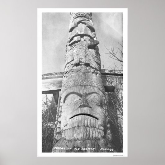 Alaskan Totem Pole 1912 Poster (Voorkant)