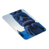 Alaskan Totem Pole Winter Night Photo Ontworpen Magneet (Rechterzijde)