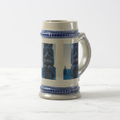 Alaskan Totem Pole Winter Scene Fancy Krog Bierpul (Voorkant rechts)