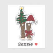 Alaskan Vakantie Laarzen Sticker (Vel)