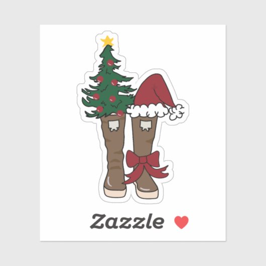 Alaskan Vakantie Laarzen Sticker (Vel)