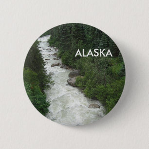 Alaskan Waterfall Ronde Button 5,7 Cm